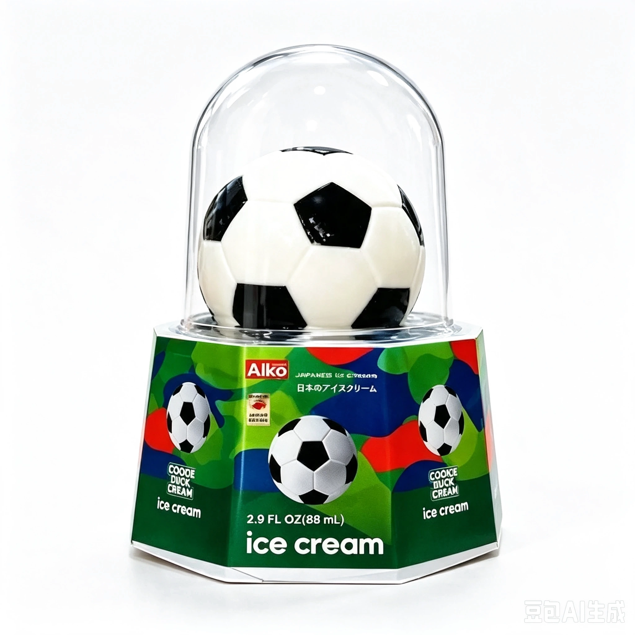 Garden (Soccer) Cookie and Cream Flavor Ice Cream