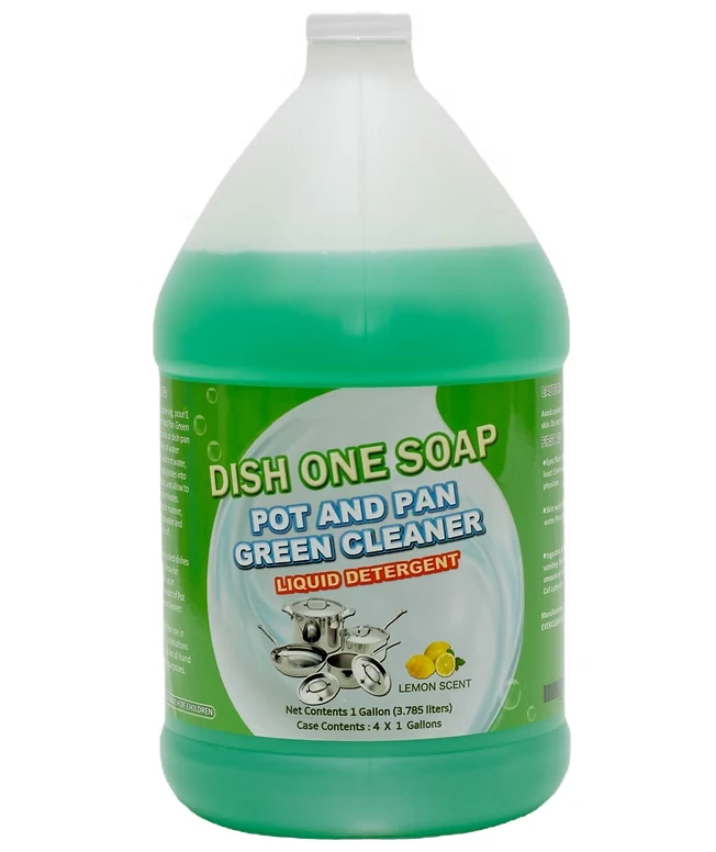 Lemon Scentp Pot and Pan Green Cleaner Liquid Detergent
