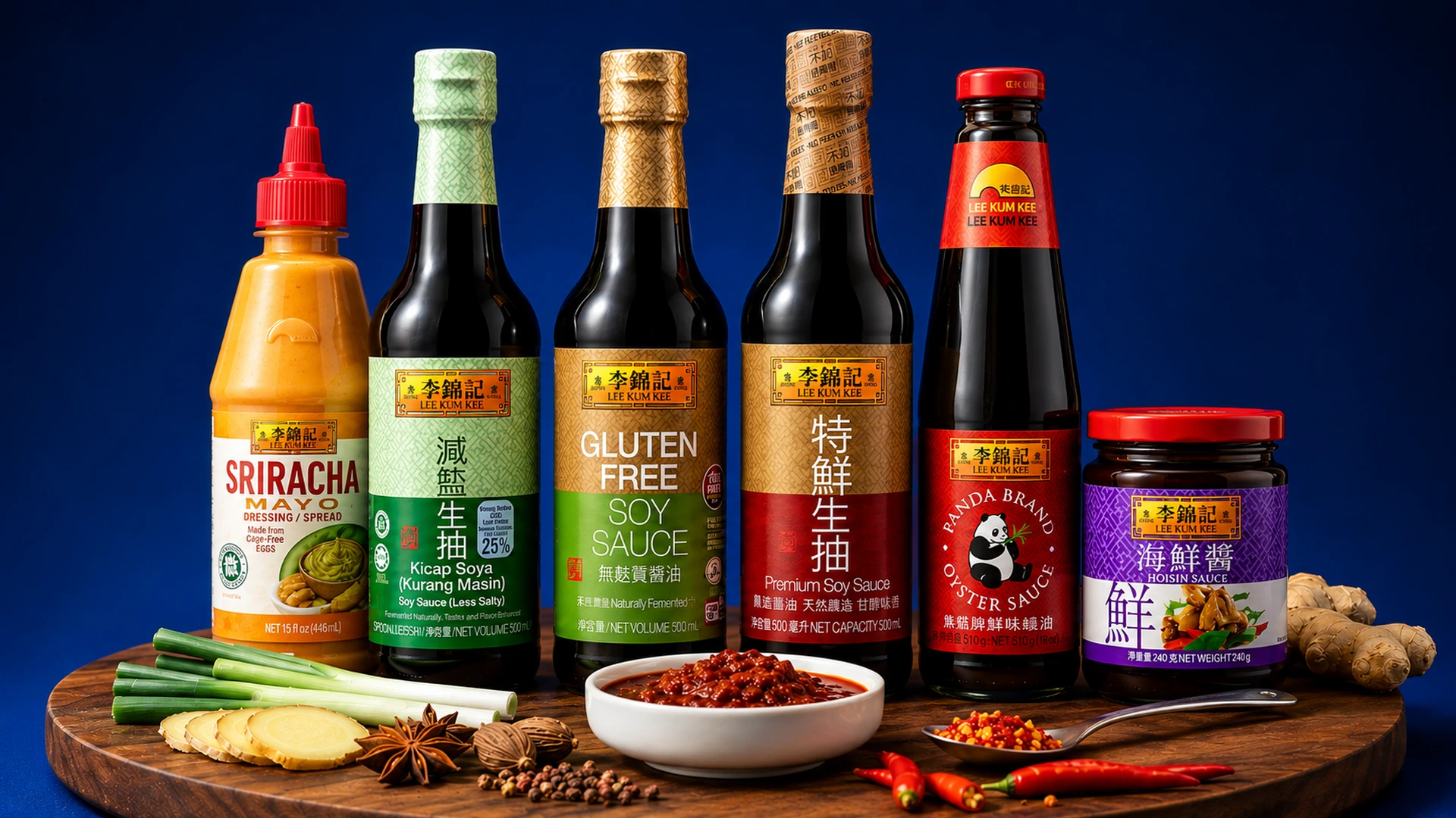 Asian sauces and seasonings